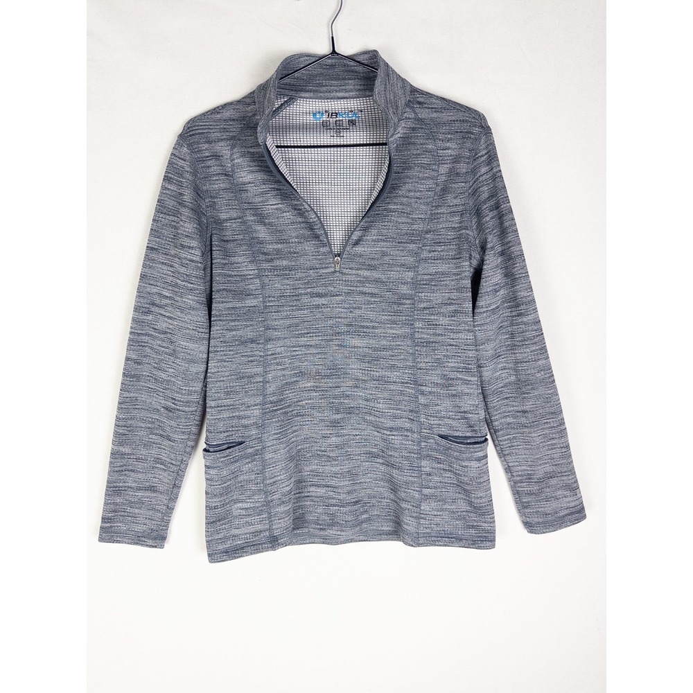 IBKUL Pullover Womens XS Gray 1/4 Zip Golf Performance Outdoor UPF50 Wicking
